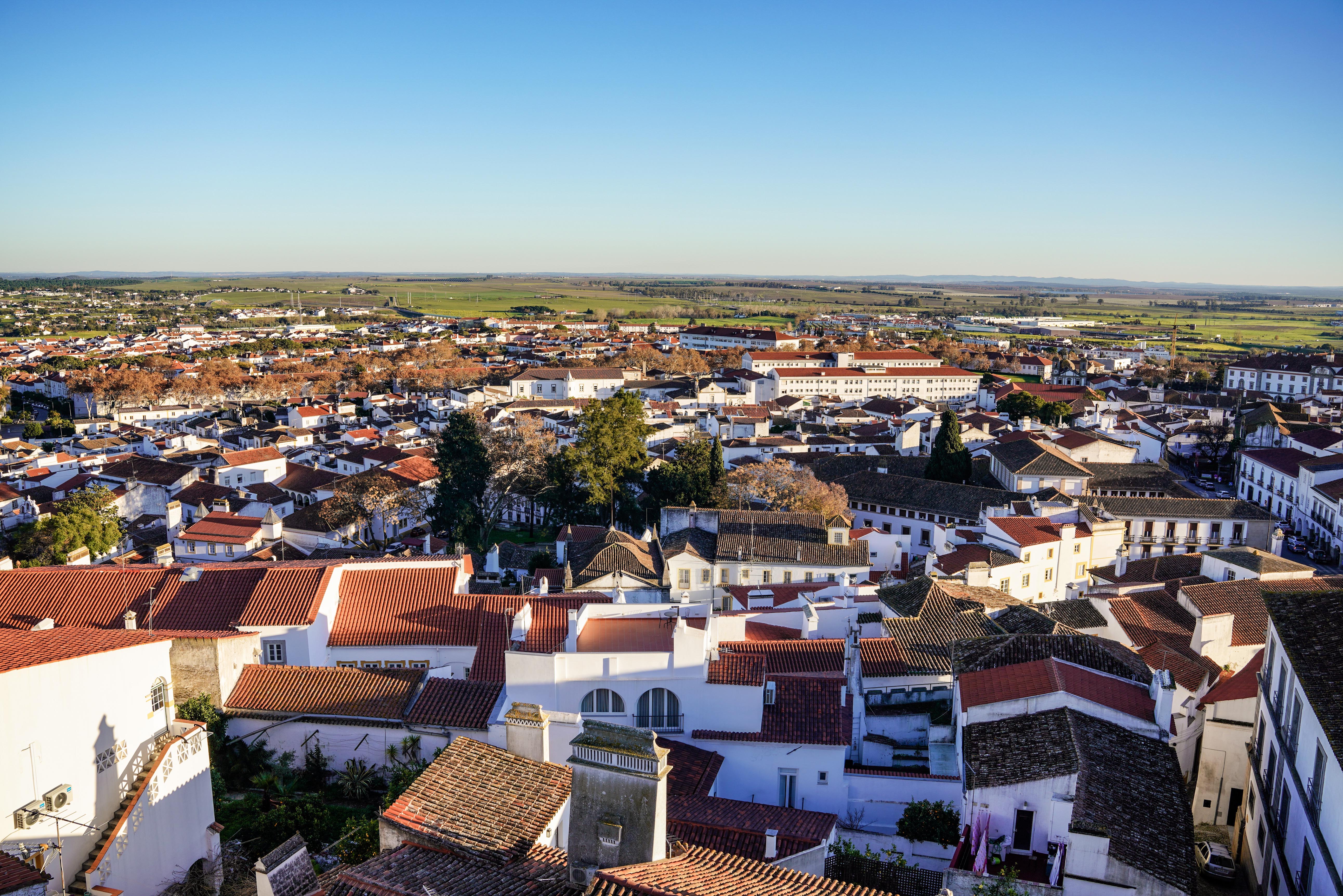 Vista de Évora, cidade património mundial